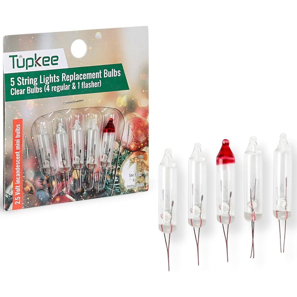 For String Lights , Icicle Lights, Net Lights Christmas Lights Replacement Bulbs - Incandescent Mini Bulbs – For Shimmering Twinkle Lights, String Lights, Icicle Lights, Net Lights
