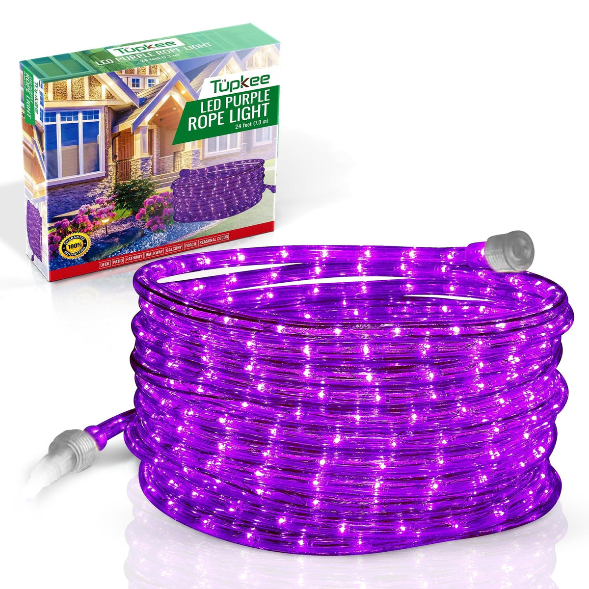 Rope Light LED - 24 Feet (7.3 m), for Indoor and Outdoor use - 10MM Di ...