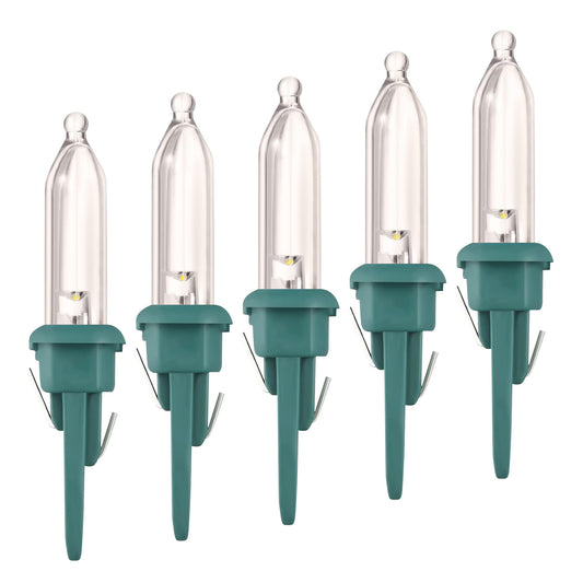 LED Replacement Twinkle Bulbs - For Christmas String Lights - T5 Smooth Bulbs - 5 Bulb per pkg