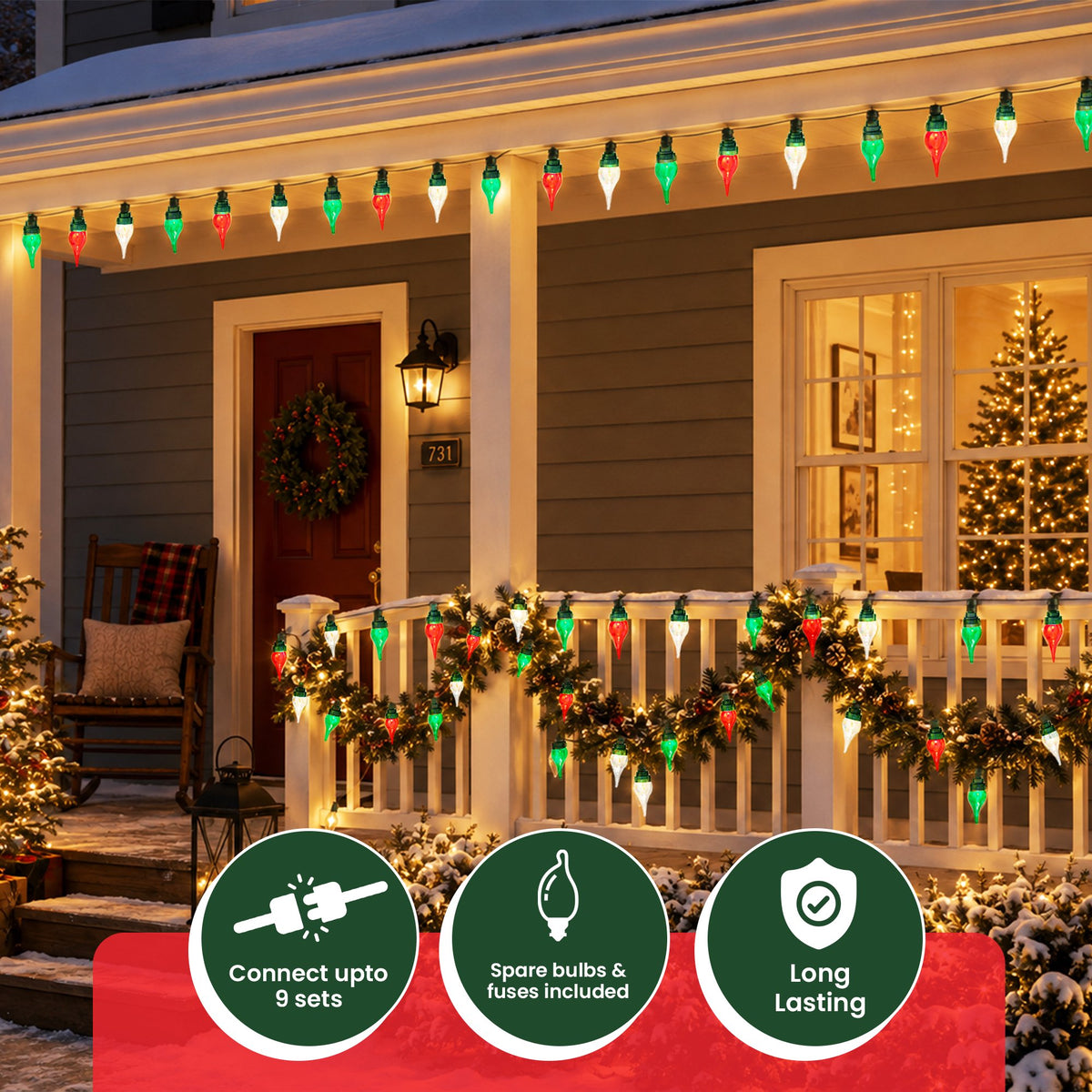 Christmas house decorations