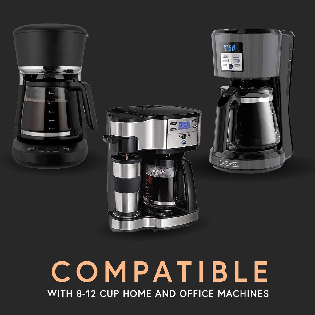Coffee Machine Replacement 12-CUP Glass Coffee Carafe, Compatible With  12cups Black and Decker Coffee Pot Replacement